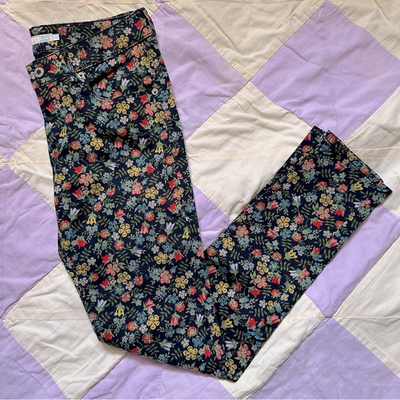 Low Rise Skinny Liberty Floral Pants - Picture 1 of 6